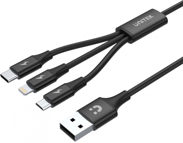 Unitek 3 in 1 USB-A Multi Şarj Kablosu