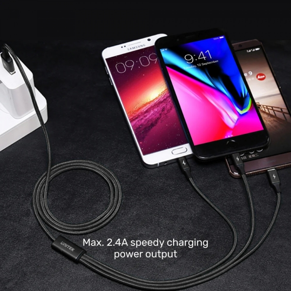Unitek 3 in 1 USB-A Multi Şarj Kablosu
