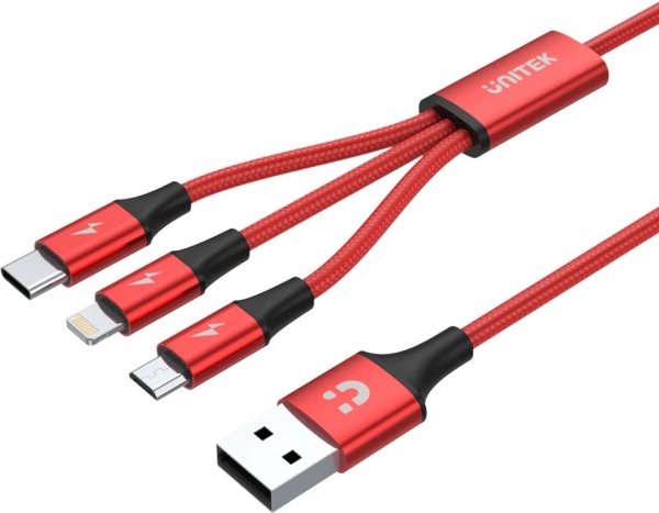 Unitek 3 in 1 USB-A Multi Şarj Kablosu