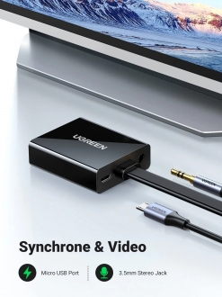 Ugreen 40248 HDMI to VGA AUX Dönüştürücü