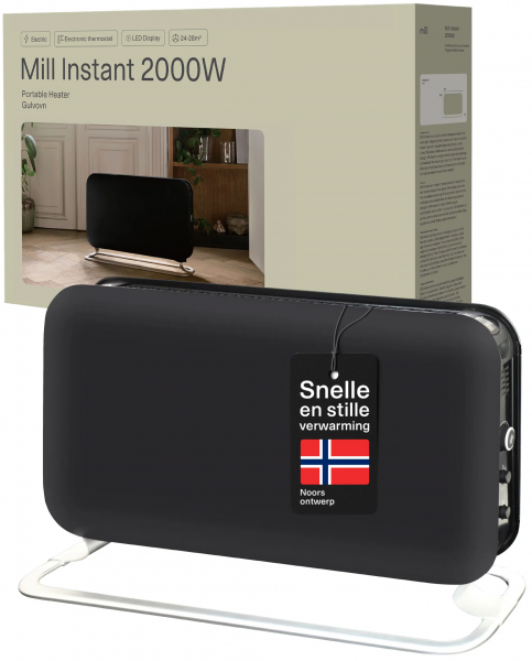 Mill Instant Led Portable 2000W Konvektör Isıtıcı