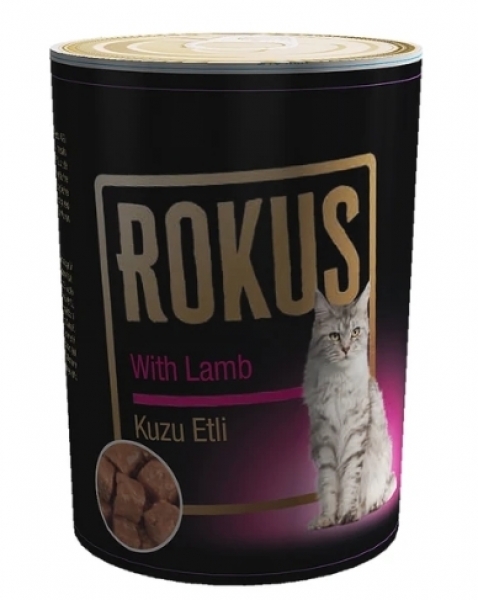 Rokus Kuzu Etli Yetişkin 410 gr Kedi Maması
