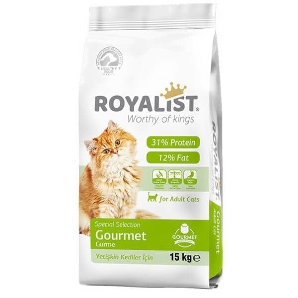 Royalist Premium Gourmet Renkli Taneli Yetişkin 15 kg Kedi Maması