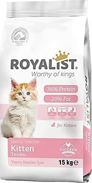 Royalist Premium Tavuklu Yavru 15 kg Kedi Maması
