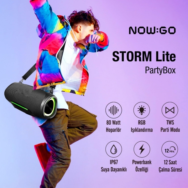 NowGo Storm Lite Bluetooth Hoparlör