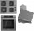 Ferre Flowart-Silentart Serisi Gri Ankastre Set SC408 WFA + QBL63CPR + D082-SA