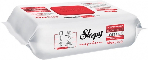 Sleepy Easy Clean Kiraz Çiçeği Yüzey Temizlik Havlusu