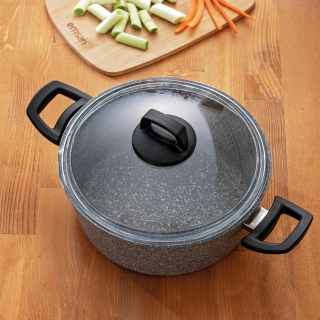 Emsan Titanium Granit Derin Tencere 16 cm