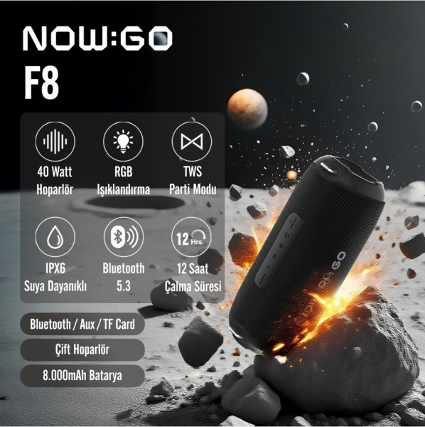 NowGo F8 Bluetooth Hoparlör