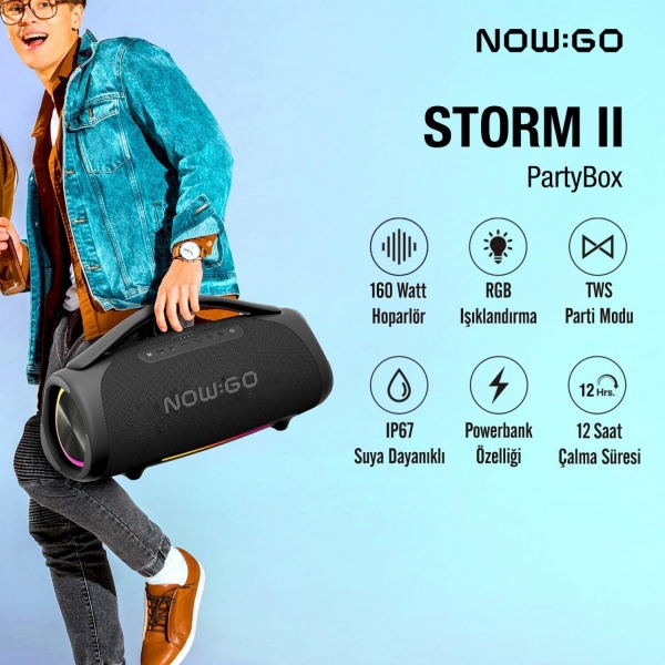NowGo Storm II Bluetooth Hoparlör