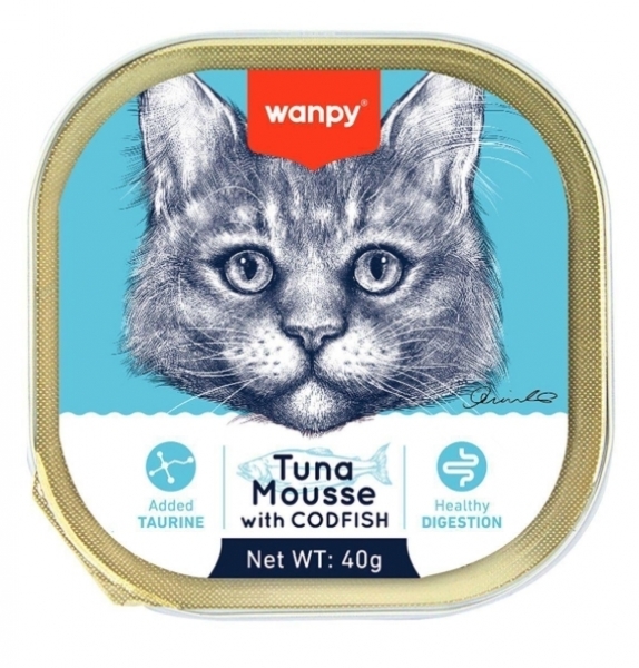Wanpy Ton ve Morina Balıklı 40 gr Kedi Maması