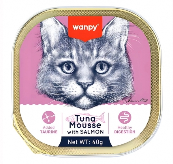 Wanpy Ton Balıklı ve Somonlu 40 gr Kedi Maması