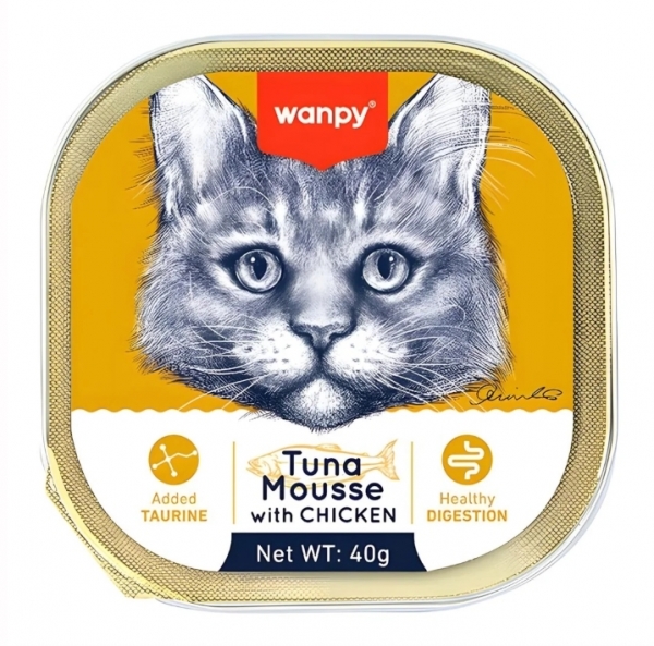 Wanpy Ton Balıklı Ve Tavuklu 40 gr Kedi Maması