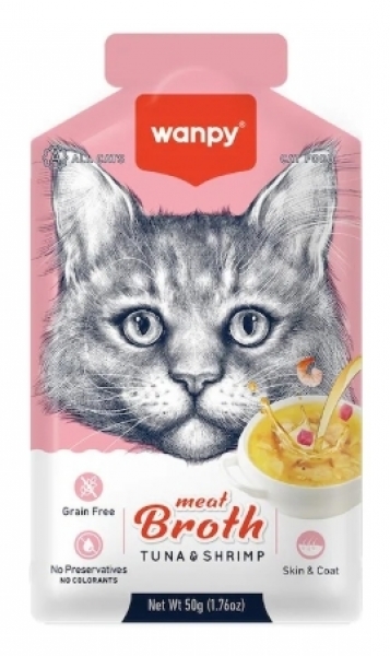 Wanpy Ton Balıklı ve Karidesli Tahılsız 50 gr Kedi Maması