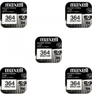 Maxell 364 SR621SW 5'li Düğme Pil