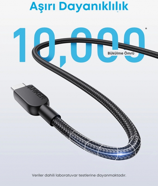 Anker 310 240W Şarj Kablosu (1.8 m)