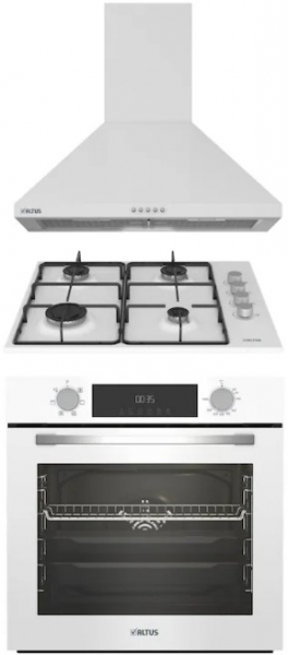 Altus Beyaz Ankastre Set ALA 181 WD + Ala 322 W + ALA 522 W