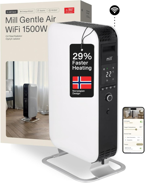 Mill Gentle Air Wifi 1500W Yağlı Radyatör (1500 W)