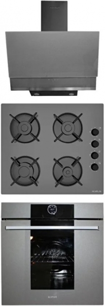 Alveus Mega Gri Ankastre Set GLS 640 + MFA 630 + MOD 3000