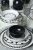 Keramika Black Pattern Nordic 24 Parça Yemek Takımı