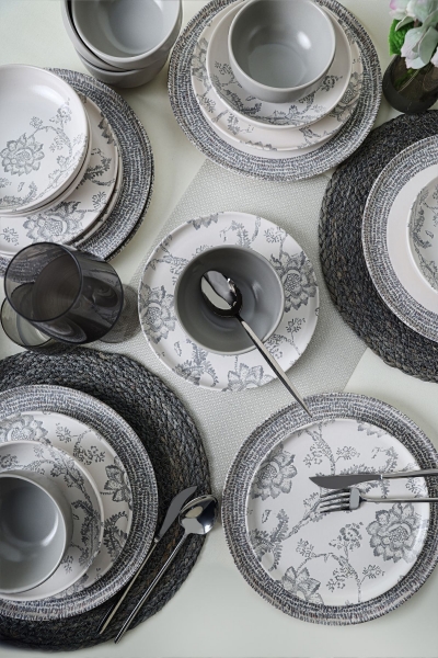 Keramika Silver Bloom 24 Parça Yemek Takımı