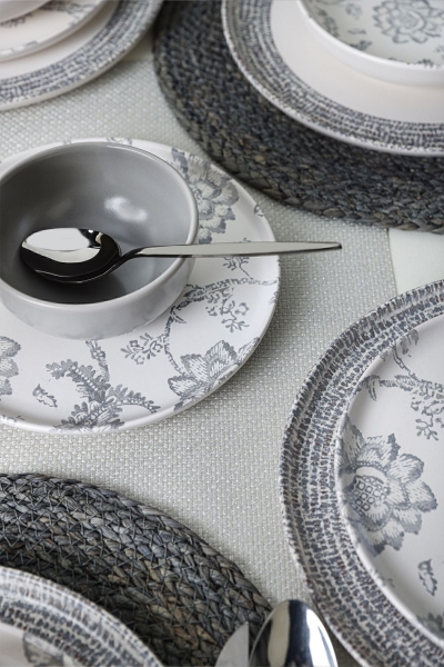Keramika Silver Bloom 24 Parça Yemek Takımı