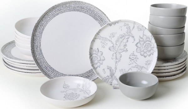 Keramika Silver Bloom 24 Parça Yemek Takımı