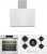 Beko Beyaz Ankastre Set BOCD T 7521 DWKB + BFC 631 B + BDE 6062 B