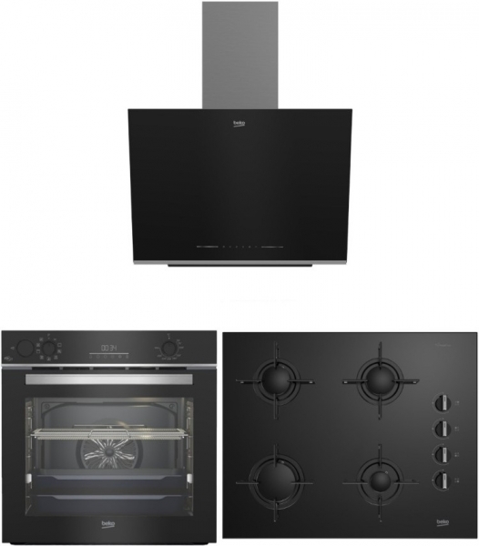 Beko Siyah Ankastre Set BOCD T 6510 ES + BFC 631 S + BDE 6062 S