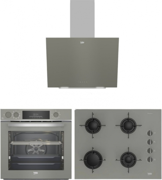 Beko Gri Cam Digital Ankastre Set BOCD T 6510 EG + BFC 631 G + BDE 6064 G