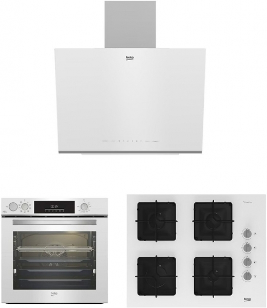 Beko Beyaz Ankastre Set BOCD K 6510 EB + BFC 631 B + BDE 6062 B