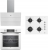 Beko Beyaz Cam Ankastre Set BOCD T 6510 EB + BFC 430 B + BDE 6053 B