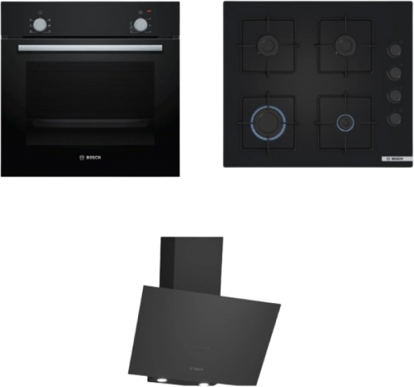 Bosch Set 176 Ankastre Set POP6C6P30O + HBF010BA1T + DWK64PJ60T