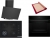 Bosch Siyah Set 356 Ankastre Set POH7C6P30O + HJG852YB0T + DWK64PJ60T