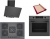 Bosch Gri Set 390 Ankastre Set PNQ7B9P30O + HUA736EN0T + DWK64PJ70T