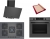 Bosch Gri Set 385 Ankastre Set PNQ7B9P30O + HUA717BN0T + DWK64PJ70T