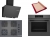 Bosch Gri Set 429 Ankastre Set POH7C9P30O + HJG852YN0T + DWK66PJ70T