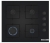 Bosch Siyah Set 448 Ankastre Set POP6C6P30O + HUA736EA0T + DWK67PJ60T