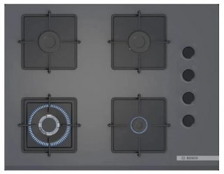 Bosch Gri Set 421 Ankastre Set POH7C9P30O + HUA717BN0T + DWK66PJ70T