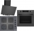 Bosch Gri Set 342 Ankastre Set POP6C9P30O + HUA736EN0T + DWK64PJ70T