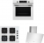 Bosch Beyaz Set 281 Ankastre Set POP6C2P30O + HUA736EV0T + DWK64PJ20T