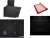 Bosch Siyah Set 420 Ankastre Set POH7C6P30O + HUA717BA0T + DWK66PJ60T