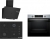 Bosch Siyah Set 470 Ankastre Set POP7C6P30O + HUA717BR0T + DWK67PJ60T