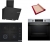 Bosch Siyah Set 446 Ankastre Set POP6C6P30O + HUA717BR0T + DWK67PJ60T
