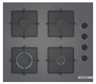 Bosch Gri Set 409 Ankastre Set POP6C9P30O + HUA717BN0T + DWK66PJ70T