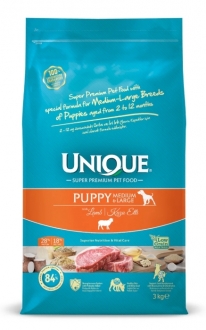 Unique Orta ve İri Irk Kuzu Etli Yavru 3 Kg Köpek Maması