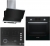 Bosch Siyah Set 177 Ankastre Set POP7C6O12O + HBF113BA0T + DWK065G60T
