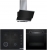 Bosch Siyah Ankastre Set POP6C6P30O + HIF534EB3T + DWK065G60T