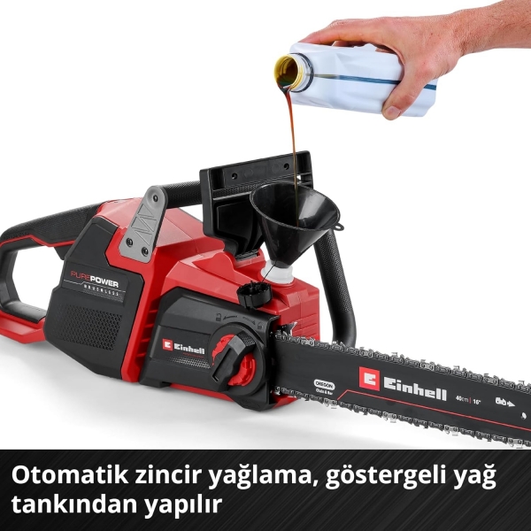Einhell GP-LC 36/40 Li BL 4Ah Motorlu Testere (4 Ah / Akü Dahil)