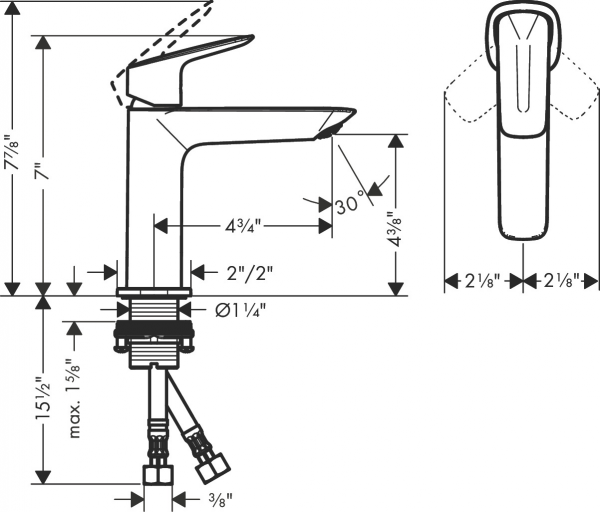 Hansgrohe Logis 71253821 Lavabo Bataryası